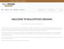 Tablet Screenshot of bullysticksorganic.com